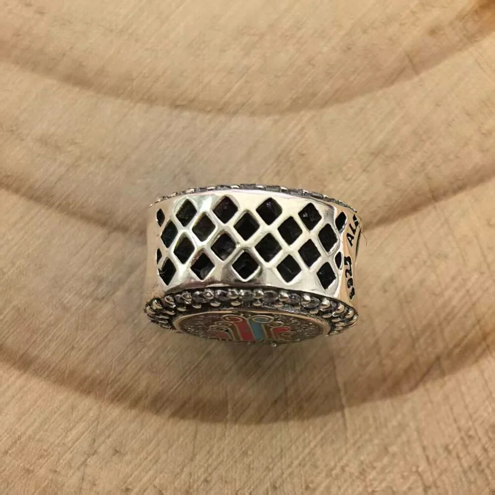 Pandora Exclusive Bead Charm Pendant, S925 Silver Jewelry